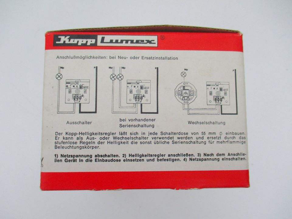 Elektronischen Helligkeitsregler Kopp Lumex Glühlampen 25 - 600 W in Amorbach