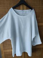 Made in Italy Sommertunika weiß BW XL XXL  44 mit Leinencharakter Hessen - Herborn Vorschau