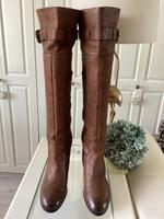 Zara Stiefel echt Leder Overknee Blockabsatz helles brsun Gr. 37 Leipzig - Knautkleeberg-Knauthain Vorschau