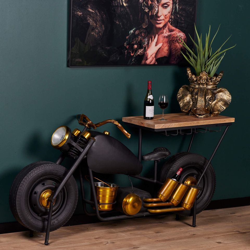 Bartisch Bar Harley Industrial Motorrad in Twist