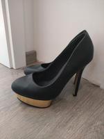 Plateau Pumps Schwarz Gold Brandenburg - Zossen Vorschau
