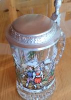 Bierkrug Glas mit Zinndeckel Thüringen - Steinbach-Hallenberg (Thüringer W) Vorschau