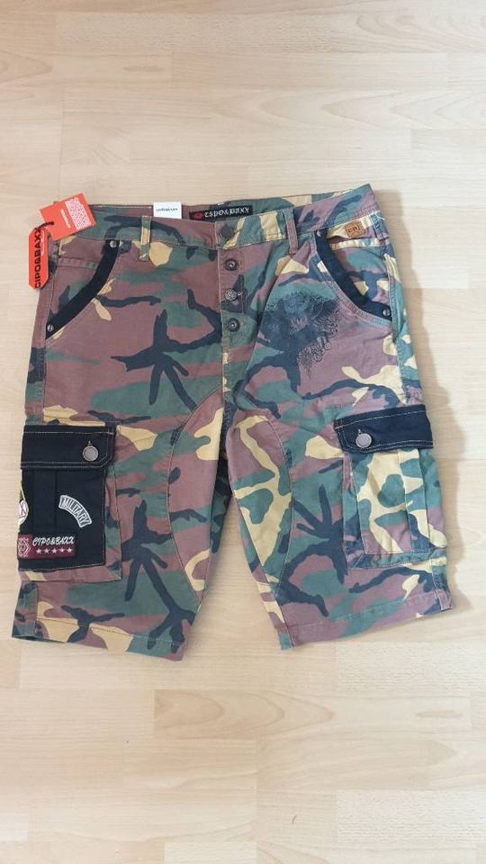 Cipo & Baxx Bermuda Shorts Capri W36 W38 neu ovp Camouflage in Berlin