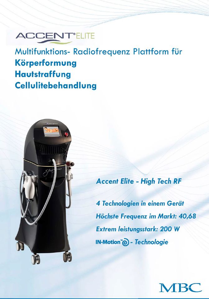 ALMA ACCENT Elite, Gerät für Radiofrequenztherapie in Biessenhofen