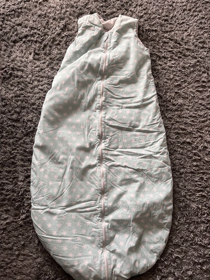 Schlafsack 110 cm Mint mit Sternen Babynest in Ensdorf