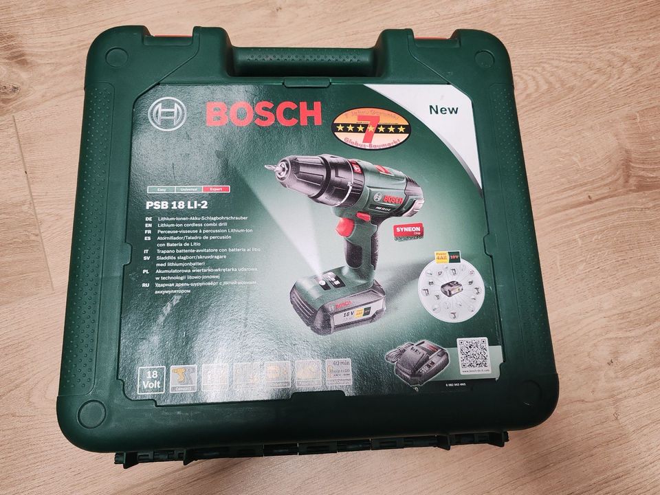 Bosch PSB18-LI2 Akkuschlagbohrschrauber Akkuschrauber 18 Volt in Bürgel