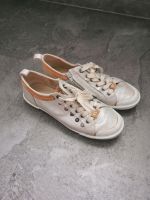 YCNY Yellow Cab Damen Sneaker Gr. 40 metallic silber Leder Sachsen-Anhalt - Timmenrode Vorschau