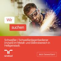 Schweißer (m/w/d) in Heiligenstadt gesucht ab 16 €/Std. Thüringen - Heilbad Heiligenstadt Vorschau