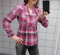 Bluse lila-rosa-weiss- kariert langarm oder 3/4 arm gr. M Baden-Württemberg - Mannheim Vorschau