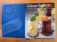 Jenaer Gläser-Set 6 Gläser Korkuntersetzer Rührstäbchen unbenutzt Bayern - Deggendorf Vorschau