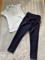 H&M Mama Umstandsbluse Gr. M hellblau / feine weiße Streifen Niedersachsen - Hann. Münden Vorschau