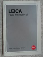Leica Pass International, ausgefüllt für Leica R4. Niedersachsen - Soderstorf Vorschau