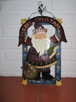 Blechschild,Weihnachtsmann, Nikolaus "Merry Christmas" Hessen - Riedstadt Vorschau