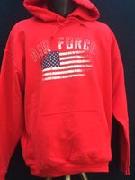 Hoodie Air Force USA Flagge Military NEU Militär rot selten Gr. L Rheinland-Pfalz - Rodalben Vorschau