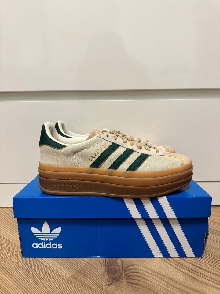 Adidas Gazelle Bold Cream Collegiate Green Gr. 39 1/3 Neu in Bremerhaven