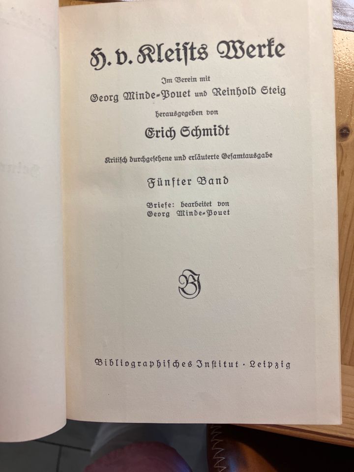 Kleist 3 Bände 1920er in Neusäß