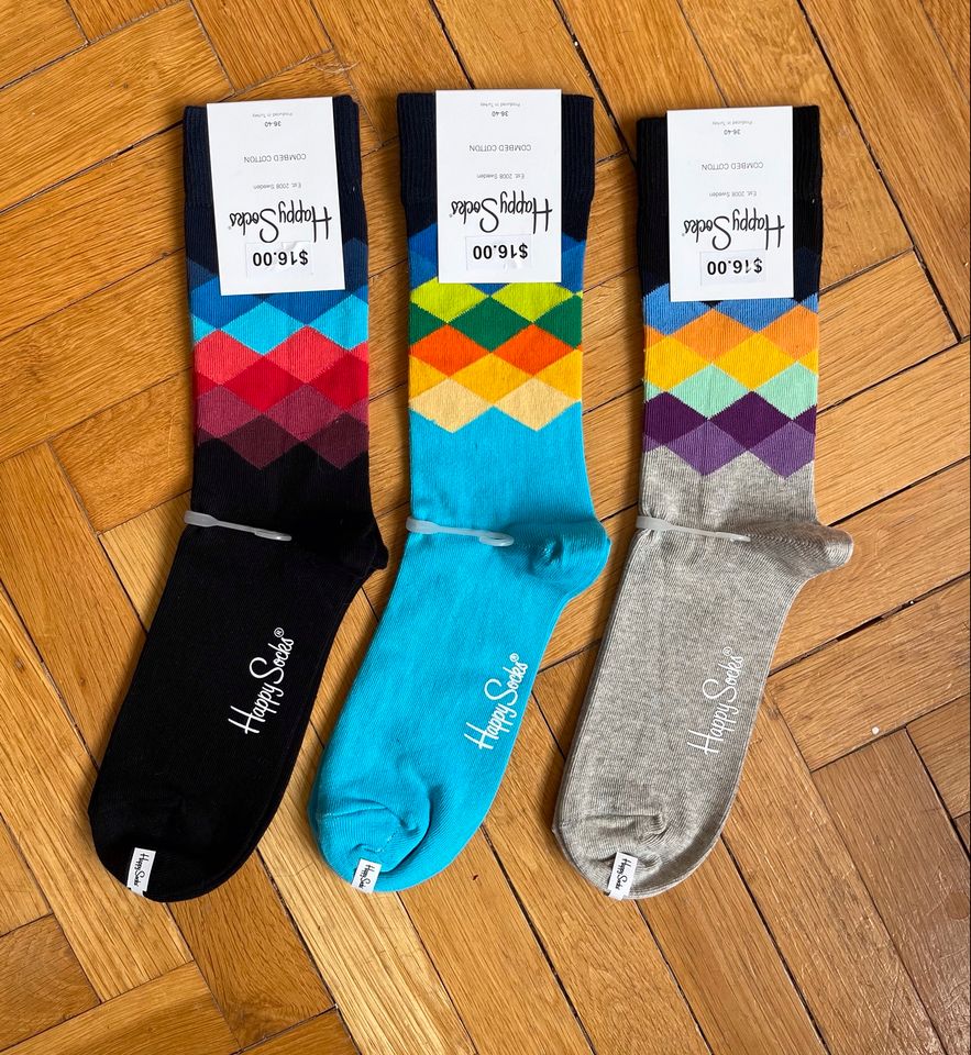 Happy Socks 3 Paar Socken DGröße 36-40 UVP 36€ in Offenburg