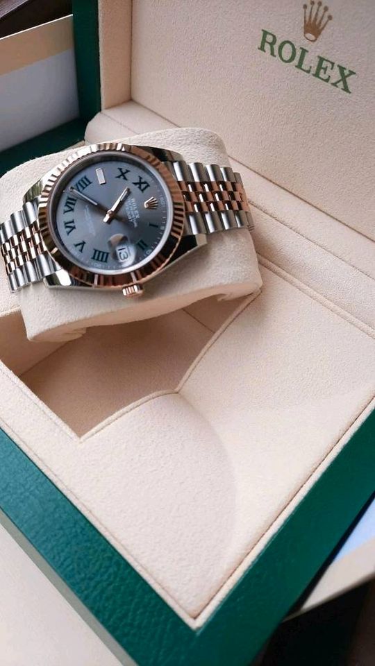 Rolex Datejust 41 Wimbledon/ Ungetragen-New/Edelstahl/Rosegold in Mainz