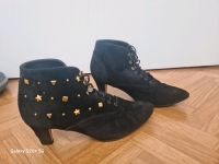 Ankle Boots,Stiefelette schwarz m.gold, Sternen  Gr 37 1x getrage Berlin - Pankow Vorschau