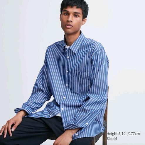 Uniqlo Extra Fine Broadcloth Long Sleeve Shirt S in Berlin