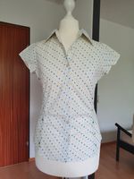 H&M Bluse Vintage 2000er weiß mit Sternen in gelb grün 34/36 XS/S Baden-Württemberg - Dossenheim Vorschau