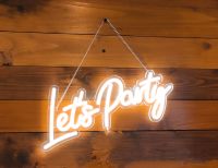 ❤️ Let's Party ❤️ Neon Schild Hochzeit Deko Verleih Niedersachsen - Lingen (Ems) Vorschau