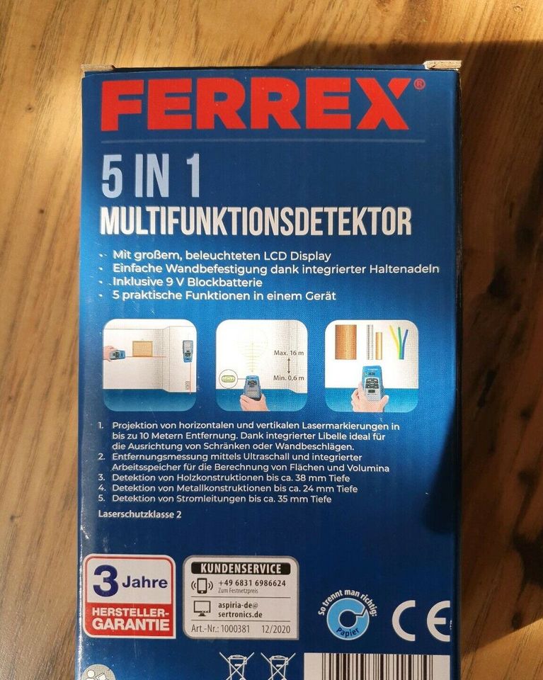 "Neu" FERREX 5 in 1 Multifunkionsdetektor in Bochum