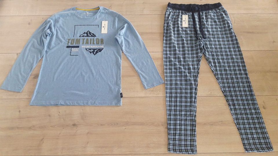 TOM TAILOR Pyjama | Schlafanzug | lang | Herren | Gr. M | NEU in Haßmersheim
