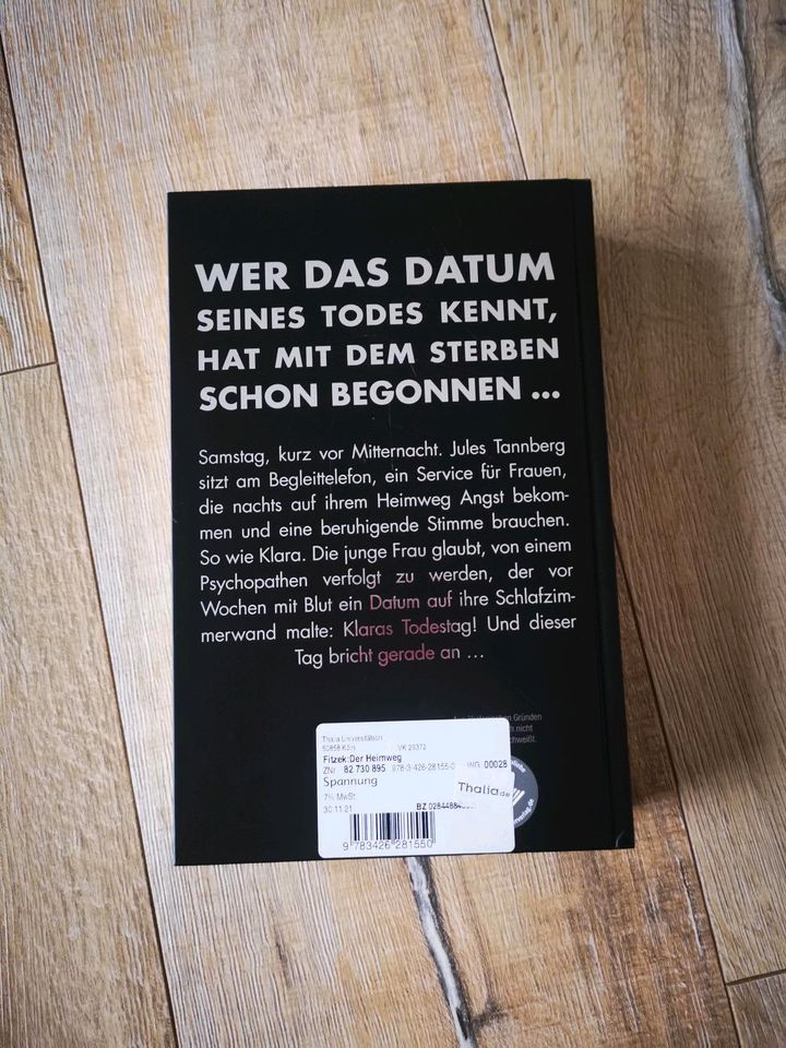 Sebastian Fitzek Buch der Heimweg wie neu in Kerpen