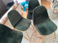4 suede dining table chairs with gold legs München - Schwabing-West Vorschau