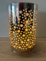 Windlicht aus Glas / mit LED / Glaszylinder Gold mit Sternchen / Niedersachsen - Hessisch Oldendorf Vorschau