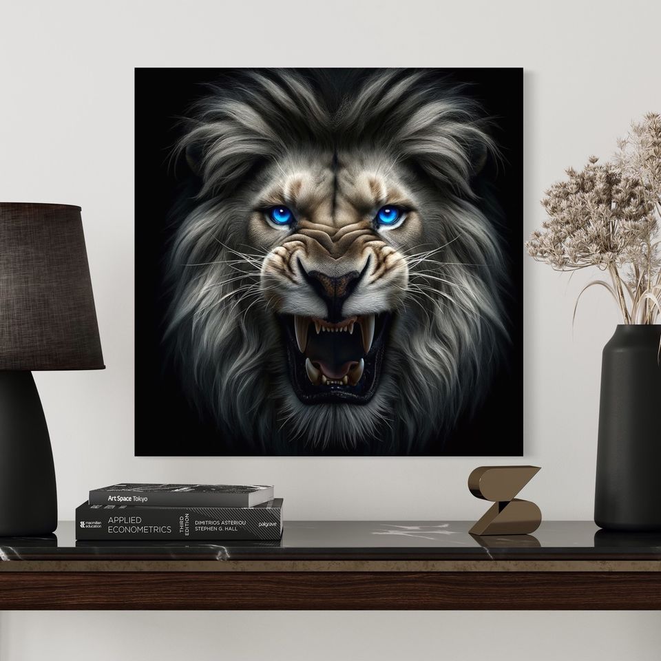 Löwe Lion König Kunst Druck Pop Art Digital Natur Tiere Foto in Hannover