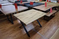 Esstisch Tische Massivholz Eiche + X- Gestell  + Baumkante Baden-Württemberg - Freudenberg Vorschau
