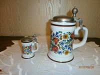 WMF Bierkrug und Schnapskrug mit Blumenmotiv Saarland - Bexbach Vorschau