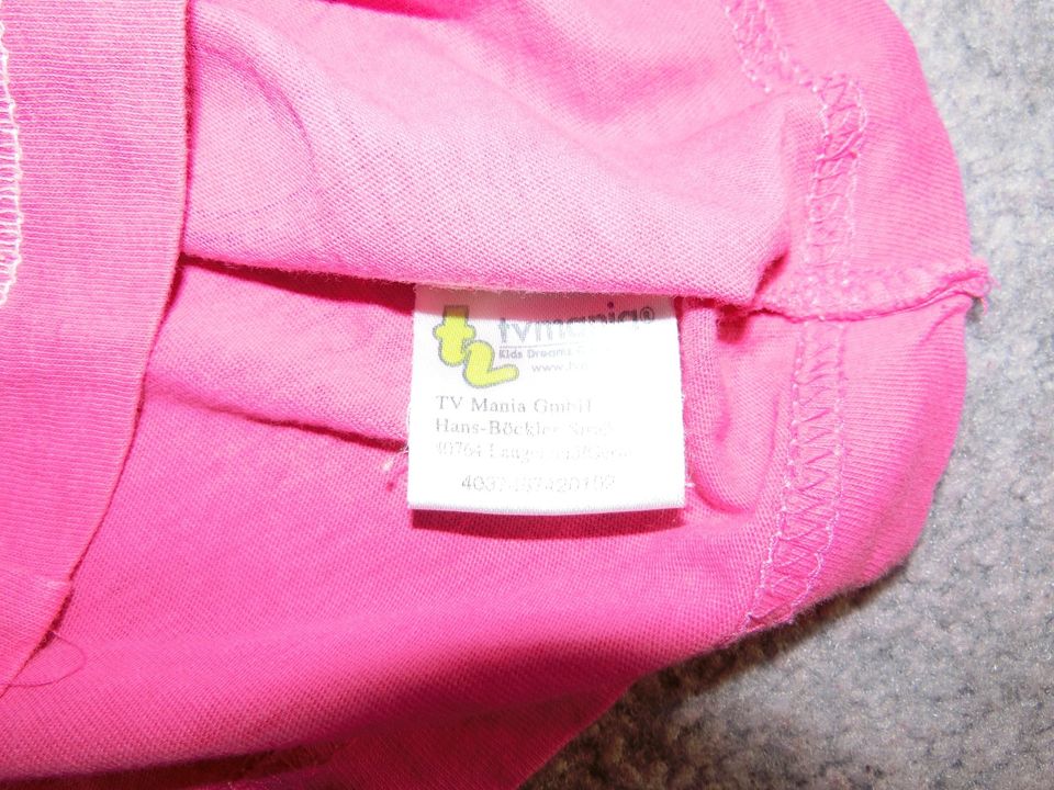 DORA Mädchen Shirt 98 Pink Äffchen GLITZER DRUCK MOTIV lustig in Dettingen an der Iller