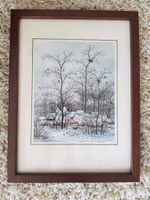Bild "Winter" von Ivan Lackovic mit schönem Holzrahmen Nordrhein-Westfalen - Möhnesee Vorschau