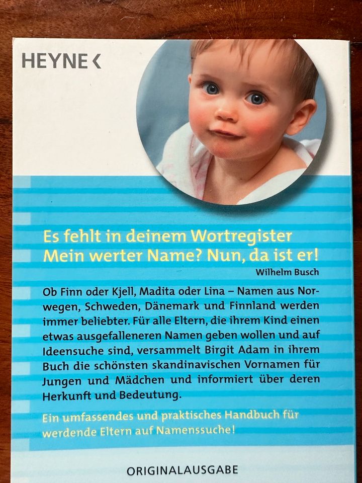 Die schönsten nordischen Vornamen, Birgit Adam, Heyne Verlag in Bremen