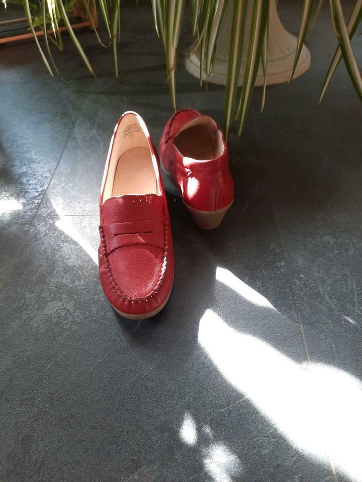 ♡NEU♡ Caprice Keilabsatz Mokkasin Schuhe echtes Leder Gr.40 in Kirchberg