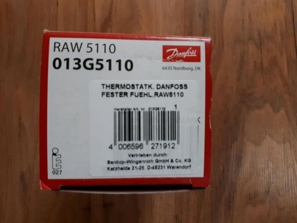 Danfoss RAW 5110 Thermostate in Herne