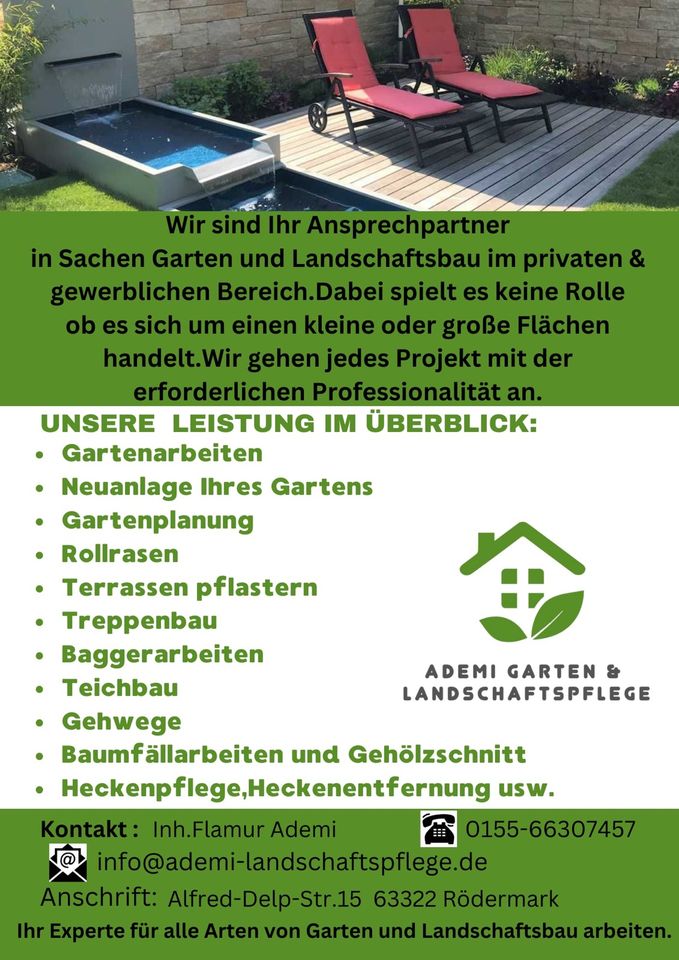 Gartenpflege,Gehwege,Terrassen,Heckenpflege,Gartenarbeiten in Babenhausen