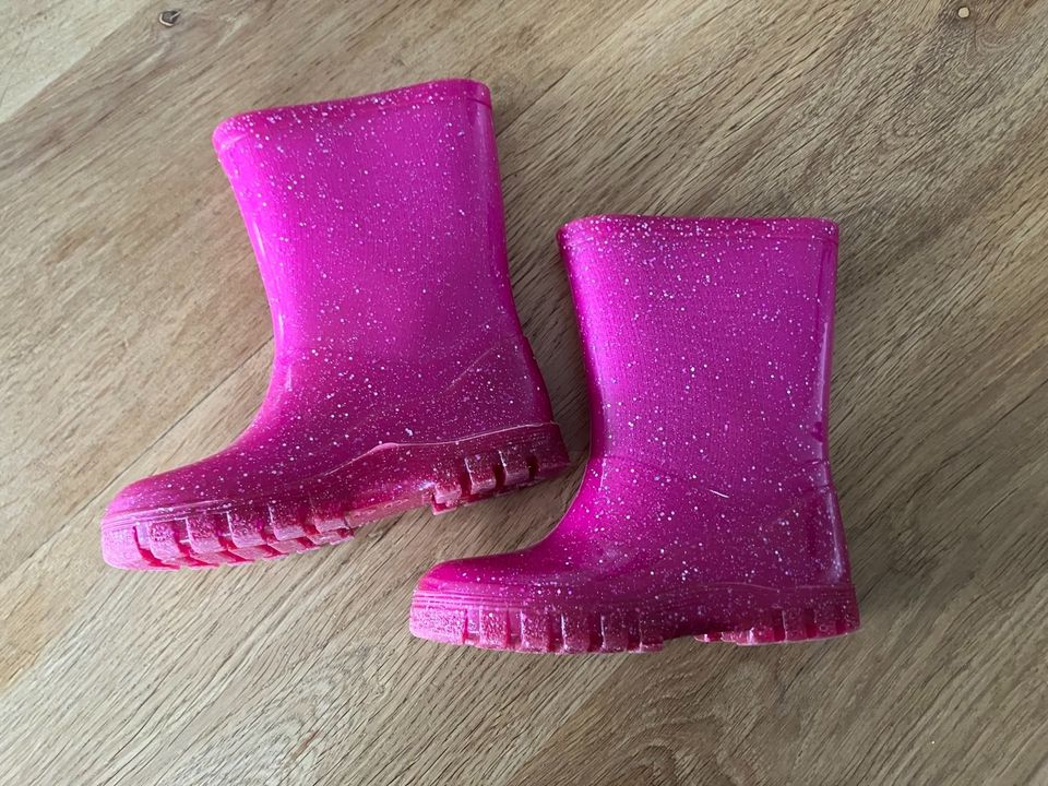 Beck Gummistiefel pink mit Glitzer Größe 23 in Stockelsdorf