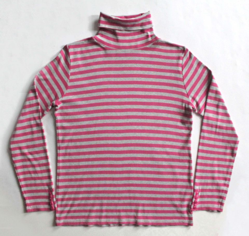 Takko Rollkragen Pullover leicht grau pink gestreift Rolli Gr.XXL in Hamburg