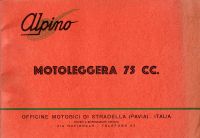 Alpino Motoleggera 75 cc Prospekt von 1952 Bayern - Eußenheim Vorschau