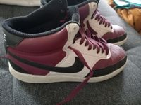 Hohe Nike Sneaker Gr.41 Leder schwarz weiß bordeaux Bayern - Ingolstadt Vorschau