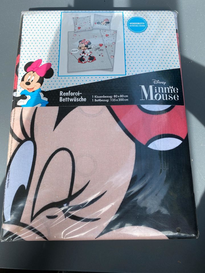 Disney Minnie Mouse Bettwäsche 135x200 cm 80x80 cm neu ovp in Stuttgart