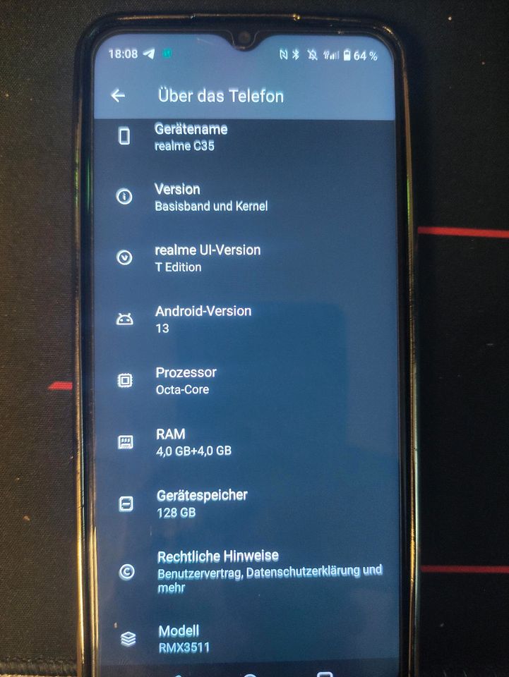 Realme c35 8 Ram 128 GB Gerätespeicher in Wernau