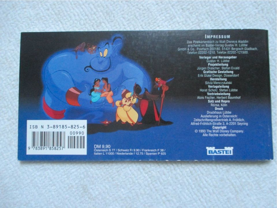 Aladdin; Postkarten-Buch; Disney; Nr. 2; in Olching