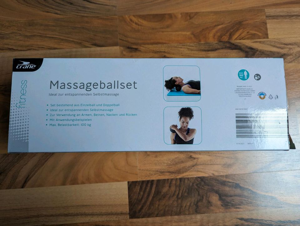 Massageball Set schwarz grau NEU in Mönchengladbach