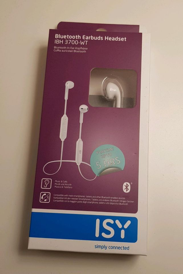 ISY Bluetooth Kopfhörer Headset IBH 3700 WT Neu OvP Weihnachten in Hannover