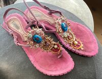 Sandaletten Ibiza Boho Style Flip Flops Hippie Sandalen pink Hessen - Zwingenberg Vorschau